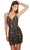 Alyce Paris 4882 - Floral Sequin Crisscross Back Cocktail Dress Special Occasion Dress