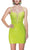 Alyce Paris 4901 - Spaghetti Straps Sequin Cocktail Dress Cocktail Dresses 000 / Electric Lime