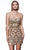 Alyce Paris 4903 - Straight Neckline Sequin Cocktail Dress Cocktail Dresses 000 / Gold