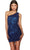 Alyce Paris 4911 - Sexy Cutout Back Sequin Cocktail Dress Cocktail Dresses 000 / Royal