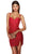 Alyce Paris 4917 - Sleeveless Shiny Jersey Cocktail Dress Cocktail Dresses 000 / Red