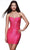 Alyce Paris 4925 - Scoop Neck Illusion Slit Cocktail Dress Cocktail Dresses 000 / Barbie Pink