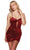 Alyce Paris 4928 - Corset Bodice Sleeveless Cocktail Dress Cocktail Dresses 000 / Claret