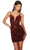 Alyce Paris 4933 - Sequin Embellished V-Neck Cocktail Dress Cocktail Dresses