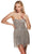 Alyce Paris 4940 - Strapless Fringe Detailed Cocktail Dress Cocktail Dresses 000 / Silver