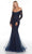 Alyce Paris 61097 - Lace Mermaid Evening Gown Mother of the Bride Dresses 000 / Midnight