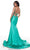 Alyce Paris 61169 - V-Neck Satin Mermaid Prom Gown Prom Dresses 4 / Gold