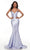 Alyce Paris 61169 - V-Neck Satin Mermaid Prom Gown Prom Dresses 4 / Gold