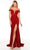 Alyce Paris 61343 - Sequin Prom Dress with Slit Evening Dresses 000 / Red