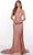 Alyce Paris 61387 - V-Neck Sheath Evening Gown Evening Dresses