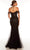 Alyce Paris 61416 - Scoop Neck Trumpet Prom Gown Evening Dresses 8 / Black