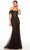 Alyce Paris 61416 - Scoop Neck Trumpet Prom Gown Evening Dresses 8 / Black