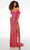 Alyce Paris 61501 - Feather Strap Sequin Prom Dress Special Occasion Dress 000 / Barbie Pink