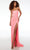 Alyce Paris 61512 - Metallic Corset Prom Dress Prom Dresses 4 / Neon Pink