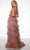 Alyce Paris 61525 - Ruffled Skirt Strapless Prom Gown Prom Dresses 6 / Rosewood