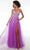 Alyce Paris 61562 - Glittered Deep V-Neck Prom Gown Special Occasion Dress 000 / Neon Magenta