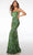 Alyce Paris 61563 - Square Sequins Evening Dress Evening Dresses 000 / Green