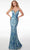 Alyce Paris 61564 - Plunging V-Neck Mermaid Evening Dress Evening Dresses 000 / Periwinkle