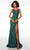 Alyce Paris 61577 - Sequins Tulle Open Back Prom Gown Evening Dresses 000 / Pine