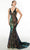 Alyce Paris 61596 - Illusion Side Cut Out Sleeveless Prom Gown Evening Dresses 000 / Dragon Scale