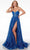 Alyce Paris 61600 - Glitter Scoop Evening Dress Prom Dresses 000 / Electric Blue