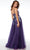 Alyce Paris 61673 - Floral Lace Appliques V-Neck Prom Gown Prom Dresses