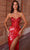 Alyce Paris 61734 - Ombre Sequin Sheath Gown Prom Dresses 000 / Stock Only: Red