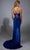 Alyce Paris 61785 - Ruched Deep V-Neck Sheath Gown Prom Dresses