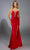 Alyce Paris 61830 - Shiny Jersey Plunging Neckline Gown Prom Dresses