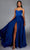 Alyce Paris 61883 - Cowl Neckline Satin A-Line Dress with Slit Prom Dresses