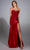 Alyce Paris 61884 - Strapless Satin Corset Gown with High Slit Prom Dresses