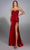 Alyce Paris 61884 - Strapless Satin Corset Gown with High Slit Prom Dresses