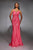 Alyce Paris 61930 - Dazzling Sequin Sheath Gown Prom Dresses 000 / Hot Pink