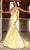 Alyce Paris 61966 - Deep V-Neck Trumpet Gown with Train Special Occasion Dress