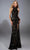 Alyce Paris 61979 - Leaf-Patterned Sequin High-Neck Gown Prom Dresses