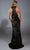 Alyce Paris 61979 - Leaf-Patterned Sequin High-Neck Gown Prom Dresses