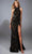 Alyce Paris 61979 - Leaf-Patterned Sequin High-Neck Gown Prom Dresses