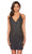 Alyce Paris 84001 - Sequin Ornate Cocktail Dress Special Occasion Dress 000 / Midnight