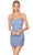 Alyce Paris 84002 - Sequin Scoop Cocktail Dress Special Occasion Dress 000 / Periwinkle