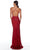 Alyce Paris 88009 - Deep V-Neck Fitted Evening Dress Evening Dresses 4 / Red