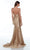 Alyce Paris - Metallic Strappy Evening Dress 61170 - 1 pc Gold In Size 12 Available Prom Dresses 12 / Gold