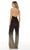 Alyce Paris - Plunging V-Neck Sequin Jumpsuit 60837 - 1 pc Black-Gold In Size 10 Available Formal Pantsuits 10 / Black-Gold