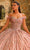 Amarra 54237 - Glitter Embellished Off-Shoulder Ballgown Quinceanera Dresses