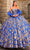 Amarra 54238 - Stone Embellished Sweetheart Neck Ballgown Quinceanera Dresses 00 / Royal Blue