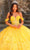 Amarra 54239 - Off-Shoulder 3D Flower Embellished Ballgown Quinceanera Dresses