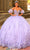 Amarra 54242 - Beaded Embroidered Strapless Ballgown Quinceanera Dresses 00 / Lilac