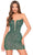 Amarra 88018 - Crystal Beads Sheath Cocktail Dress Special Occasion Dress 000 / Dark Nude/Bright Emerald/Jade