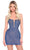 Amarra 88018 - Crystal Beads Sheath Cocktail Dress Special Occasion Dress 000 / Dark Nude/Periwinkle/Lilac