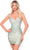 Amarra 88023 - Fitted Rhinestones Cocktail Dress Special Occasion Dress 000 / Sage