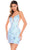 Amarra 88033 - Sequin Sheath Cocktail Dress Special Occasion Dress 000 / Light Blue